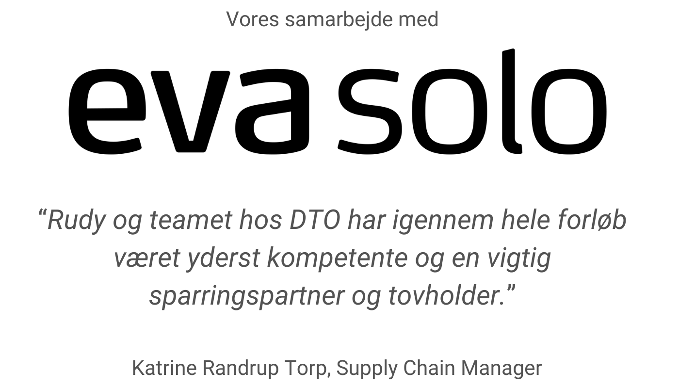 DTO dansk transportoptimering samarbejde med Eva Solo